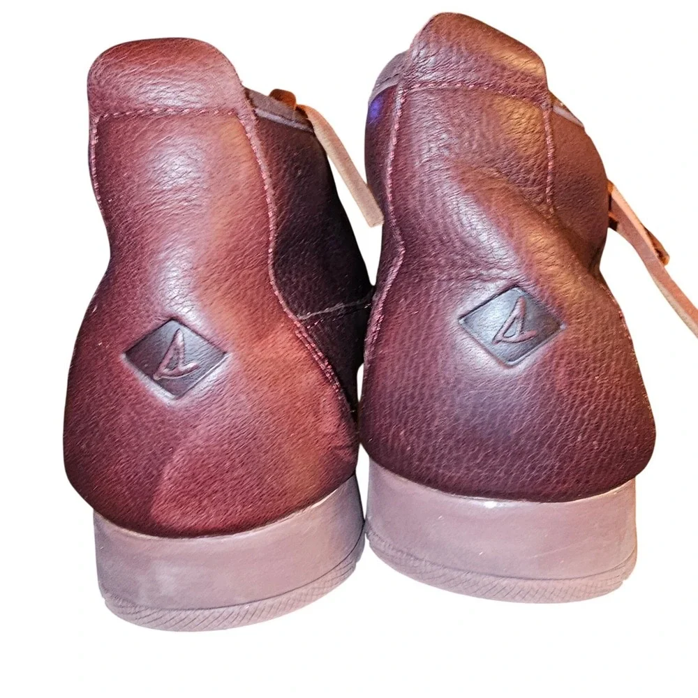 Sperry‎ Top Sider Men's Cordovan Leather Faux Fur Lined Chukka Boots 8.5M